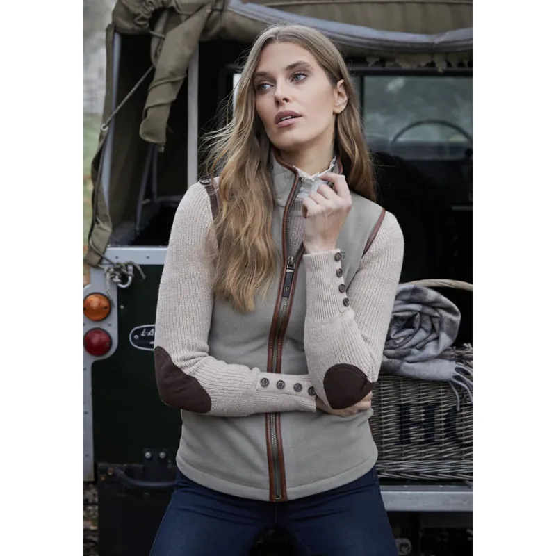 Holland Cooper Country Fleece Gilet - Sage-4